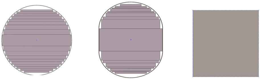 Circular, oblong and rectangular transformer cores and associated air gaps