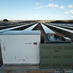 Mobilong Solar Farm SMA inverter with substation from a high angle